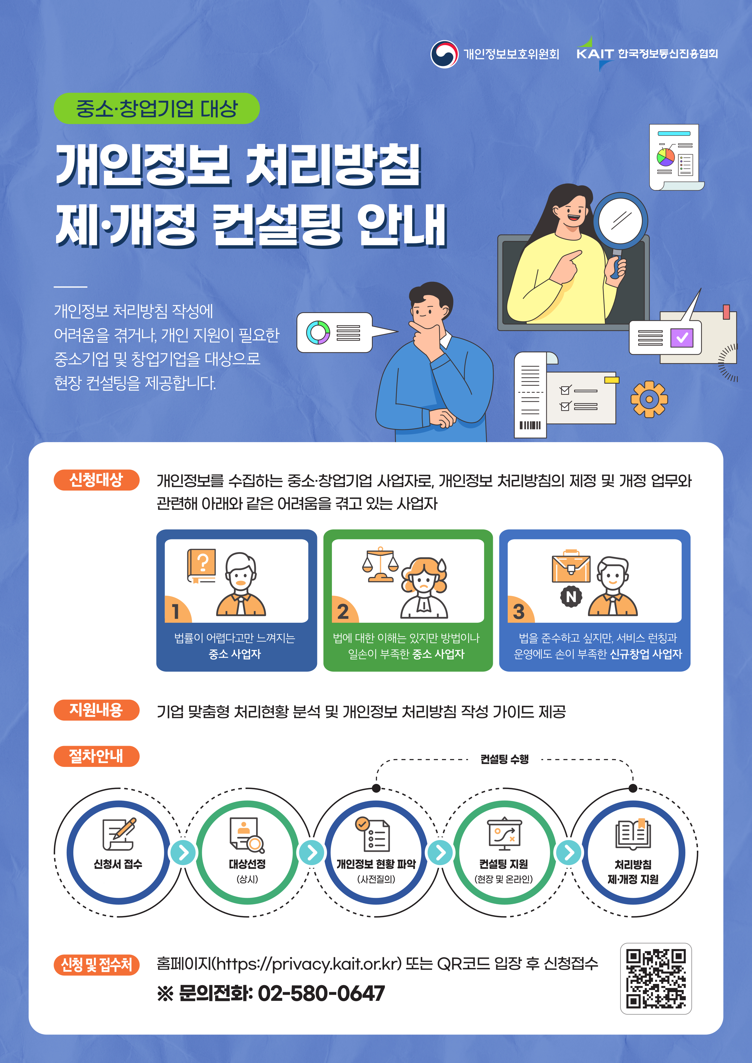 개인정보 처리방침 컨설팅 안내문